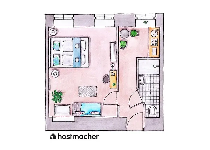 Cool 1br Near Metro & Center By Hm